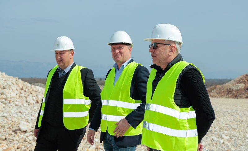 Župan i gradonačelnik u obilasku gradilišta CGO-a Biljane Donje